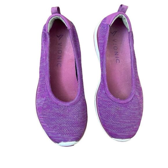 Vionic Aviva Flex Slip On Sneakers Purple Size 7 - Picture 2 of 6